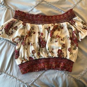 Paisley crop top
